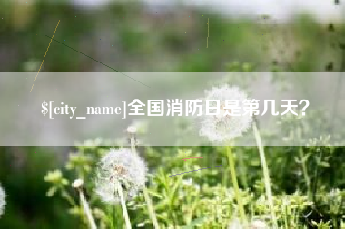 开封全国消防日是第几天？