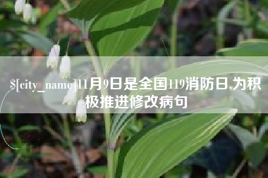 开封11月9日是全国119消防日,为积极推进修改病句