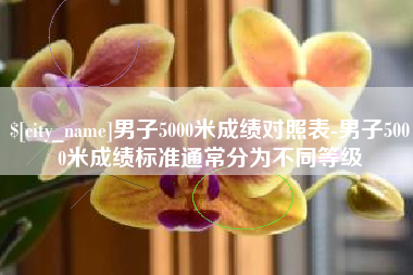 开封男子5000米成绩对照表-男子5000米成绩标准通常分为不同等级