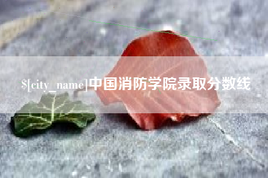 开封中国消防学院录取分数线