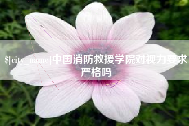 开封中国消防救援学院对视力要求严格吗