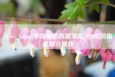 开封中国消防救援学院2020年河南录取分数线