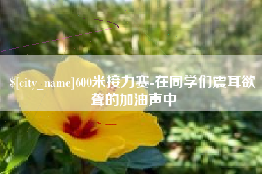 开封600米接力赛-在同学们震耳欲聋的加油声中