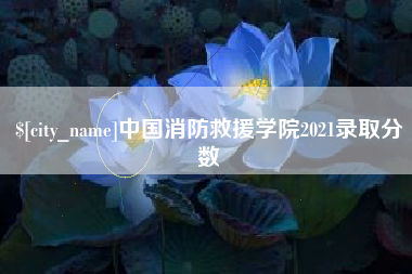 开封中国消防救援学院2021录取分数