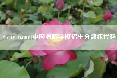 开封中国消防学校招生分数线代码