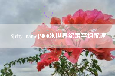 开封5000米世界纪录平均配速