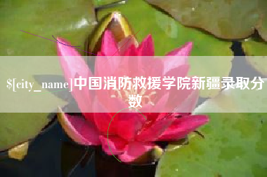 开封中国消防救援学院新疆录取分数