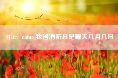 开封我国消防日是哪天几月几日