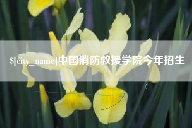 开封中国消防救援学院今年招生