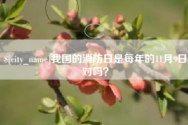 开封我国的消防日是每年的11月9日对吗？