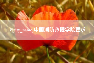 开封中国消防救援学院要求
