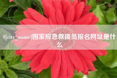 开封国家应急救援员报名网址是什么