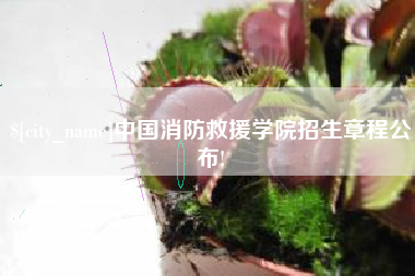 开封中国消防救援学院招生章程公布!